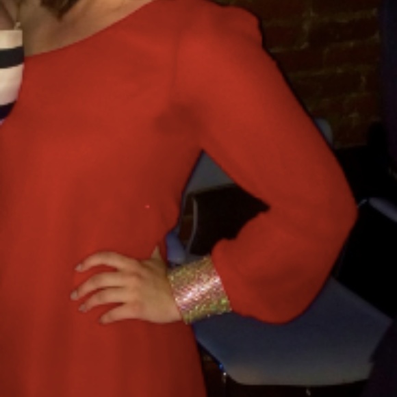 Red, one-shoulder formal/cocktail/homecoming dress - Picture 3 of 5